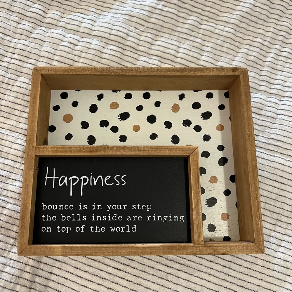 Primitives by Kathy Wooden Happiness Shadow Box